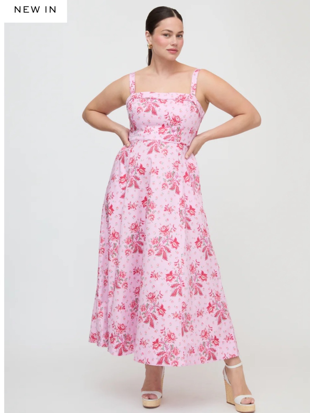 Hill House Pink Floral Maxi Dress